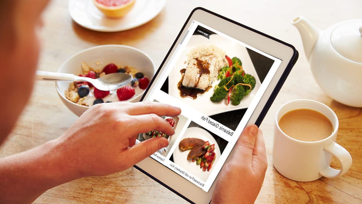 meal planning using a tablet